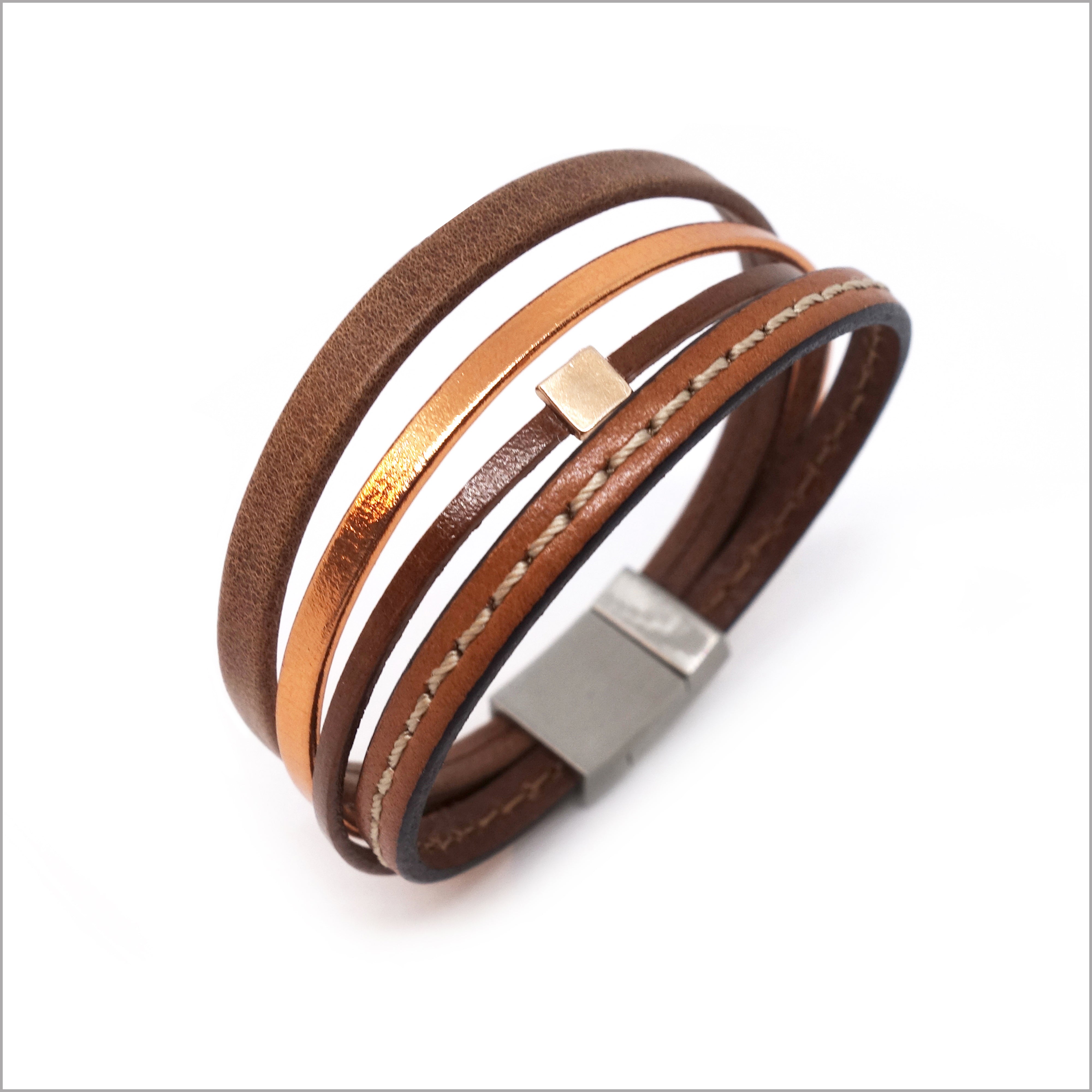 Bracelet discount marron femme