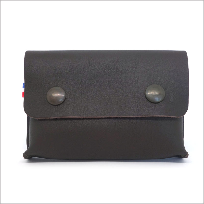 Black leather purse and card holder