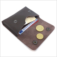 Black leather purse and card holder