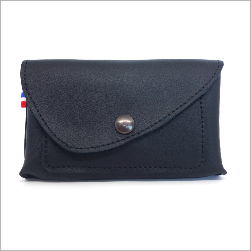 Petit portefeuille femme cuir noir