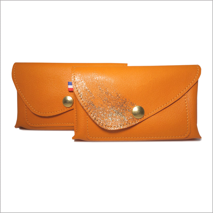 Little companion with 3 compartments golden yellow and nude