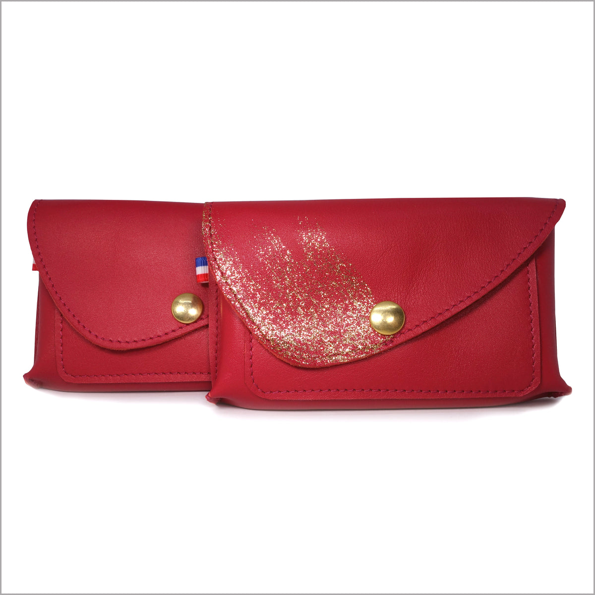 Little companion with 3 compartments golden yellow and nude