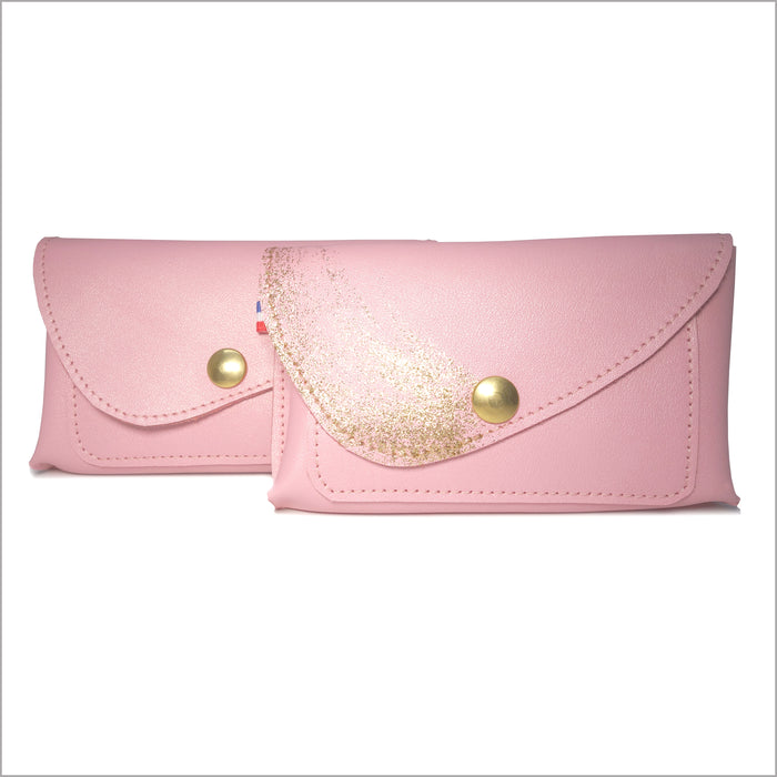 Little companion with 3 compartments golden yellow and nude