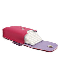 Original raspberry and lilac tissue case