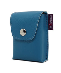 Teal blue and lagoon imitation leather tissue case